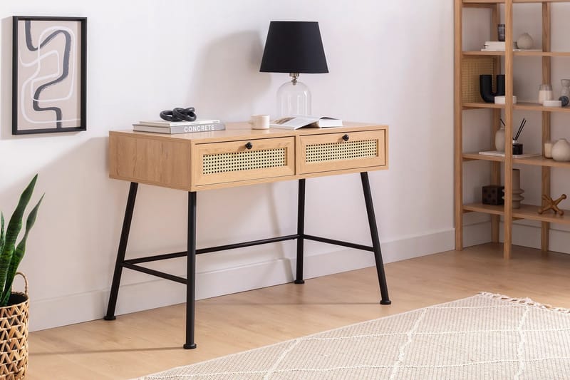Makwana Skrivebord 107 cm - Nature - Møbler - Borde - Kontorbord - Skrivebord