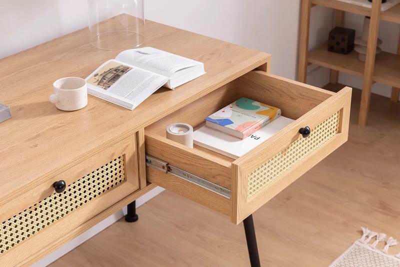 Makwana Skrivebord 107 cm - Nature - Møbler - Borde - Kontorbord - Skrivebord