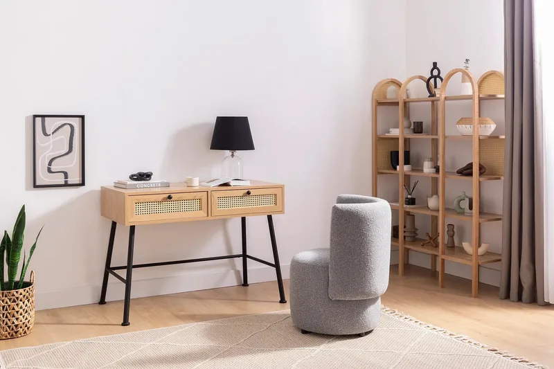 Makwana Skrivebord 107 cm, Nature