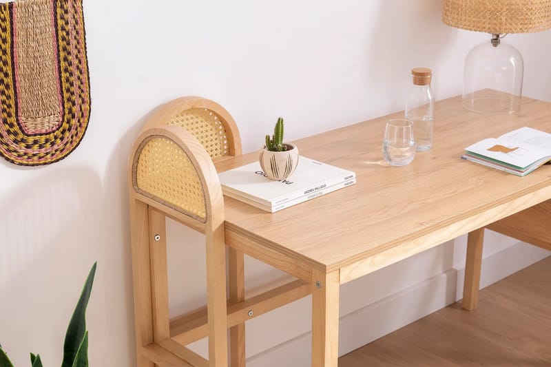 Makwana Skrivebord 130 cm - Nature - Møbler - Borde - Kontorbord - Skrivebord