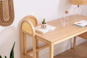 Makwana Skrivebord 130 cm - Nature - Møbler - Borde - Kontorbord - Skrivebord