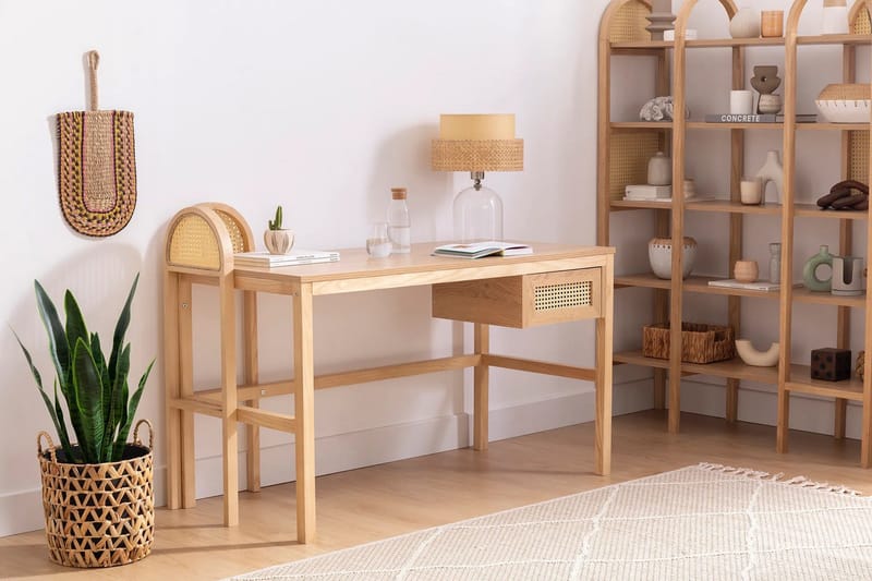 Makwana Skrivebord 130 cm, Nature