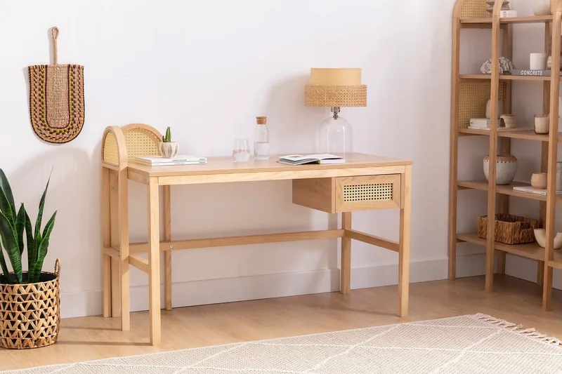 Makwana Skrivebord 130 cm - Nature - Møbler - Borde - Kontorbord - Skrivebord