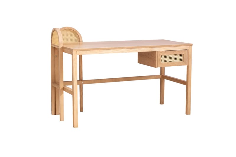 Makwana Skrivebord 130 cm - Nature - Møbler - Borde - Kontorbord - Skrivebord