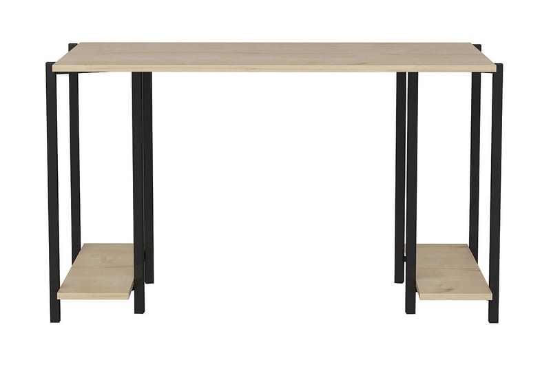 Malem Skrivebord 60x73,8x125,2 cm med opbevaring - Sort - Skrivebord