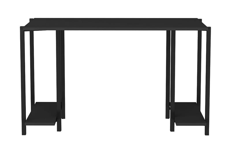 Malem Skrivebord 60x73,8x125,2 cm med opbevaring - Sort/Antracit - Skrivebord