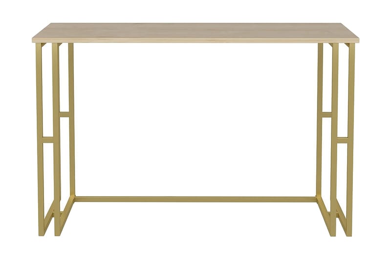 Malem Skrivebord 60x74,8x120 cm - Guld/Brun - Møbler - Borde - Kontorbord - Skrivebord
