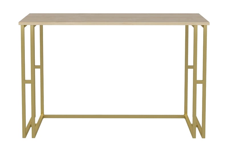 Malem Skrivebord 60x74,8x120 cm, Guld/Brun