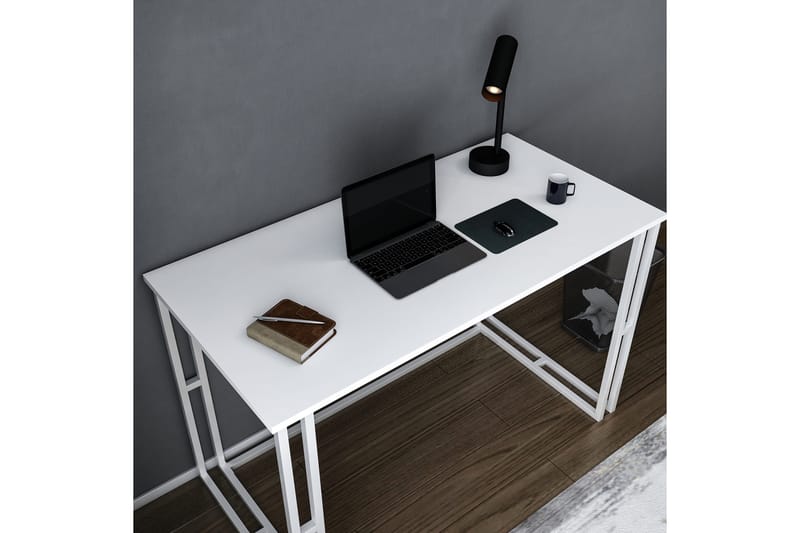 Malem Skrivebord 60x74,8x120 cm - Hvid - Skrivebord