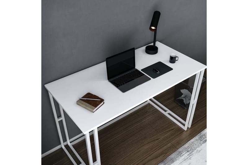 Malem Skrivebord 60x74,8x120 cm - Hvid - Møbler - Borde - Kontorbord - Skrivebord