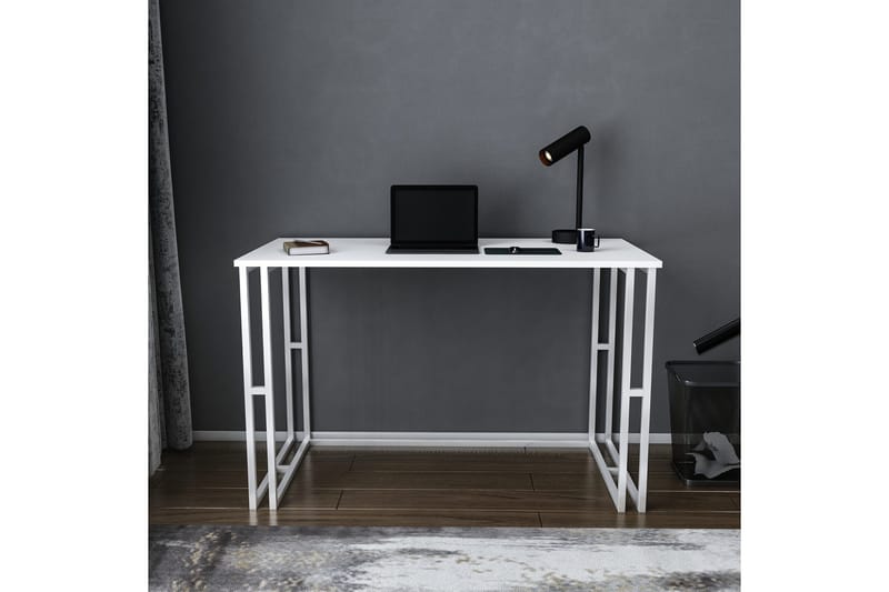 Malem Skrivebord 60x74,8x120 cm - Hvid - Møbler - Borde - Kontorbord - Skrivebord