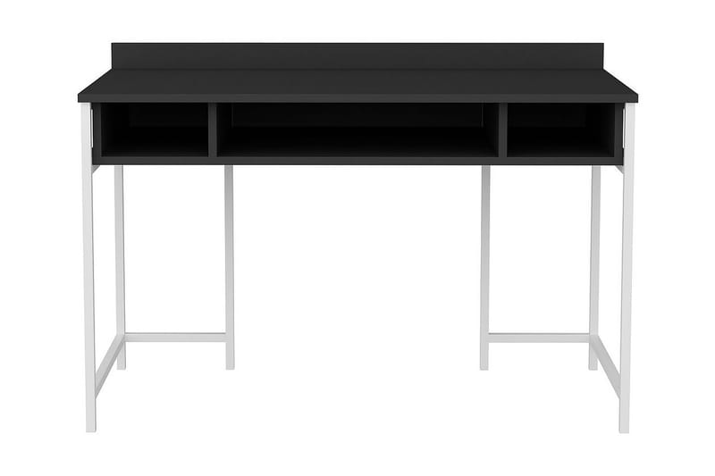 Malem Skrivebord 60x74,8x120 cm med opbevaring - Hvid - Skrivebord