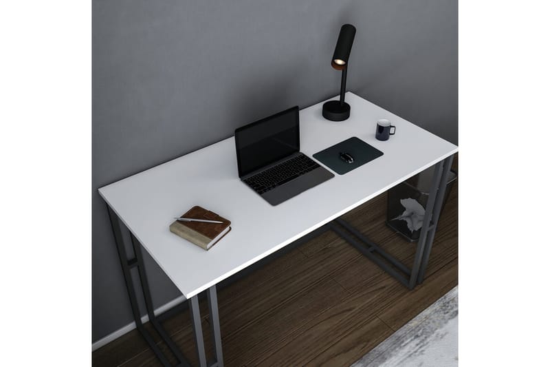 Malem Skrivebord 60x74,8x120 cm - Sort/Hvid - Møbler - Borde - Kontorbord - Skrivebord