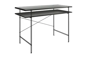Marinko Skrivebord - Sort - Møbler - Borde - Kontorbord - Skrivebord