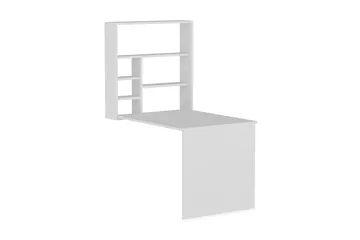 Mcmillan Vægskrivebord 90 cm med Opbevaring Hylder - Hvid - Møbler - Borde - Kontorbord - Skrivebord