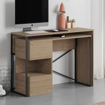 Menora Skrivebord 110 cm - Eg - Møbler - Borde - Kontorbord - Skrivebord - hjørneskrivebord