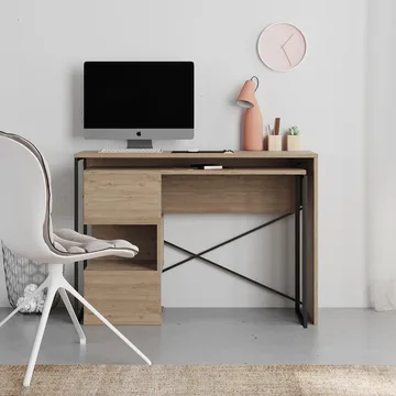 Menora Skrivebord 110 cm - Eg - Møbler - Borde - Kontorbord - Skrivebord - hjørneskrivebord