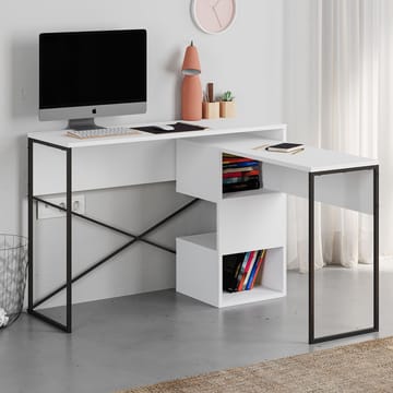 Menora Skrivebord 110 cm - Hvid - Møbler - Borde - Kontorbord - Skrivebord - hjørneskrivebord