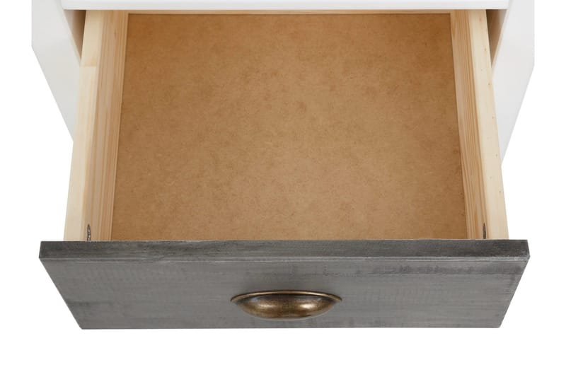 Meridian Skrivbord 140 cm - Hvid/Lysegrå/Mørkegrå - Møbler - Borde - Kontorbord - Skrivebord