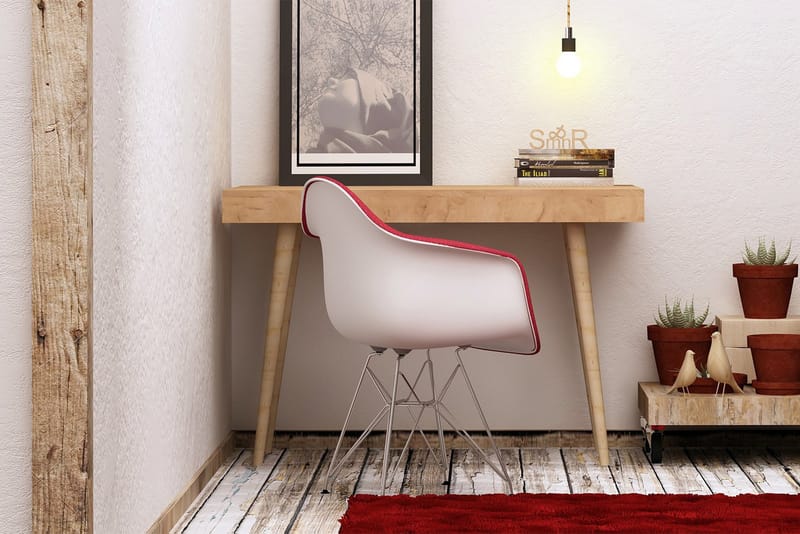 Mod Design Skrivebord 100 cm - Egefarvet - Møbler - Borde - Kontorbord - Skrivebord