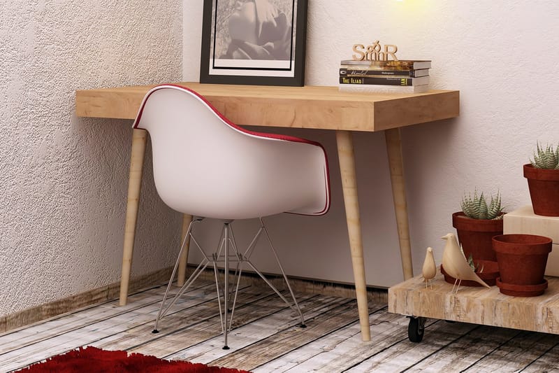 Mod Design Skrivebord 100 cm - Egefarvet - Møbler - Borde - Kontorbord - Skrivebord