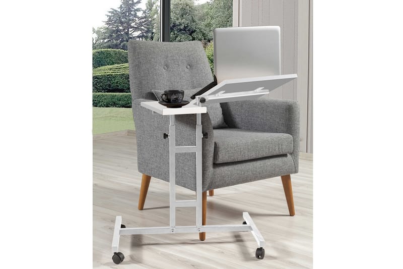 Morse Ståskrivebord 67 cm - Hvid - Møbler - Borde - Kontorbord - Skrivebord - hæve-sænke-bord