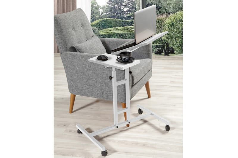 Morse Ståskrivebord 67 cm - Hvid - Møbler - Borde - Kontorbord - Skrivebord - hæve-sænke-bord