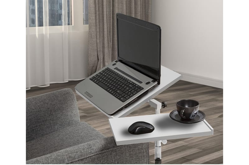 Morse Ståskrivebord 67 cm - Hvid - Møbler - Borde - Kontorbord - Skrivebord - hæve-sænke-bord
