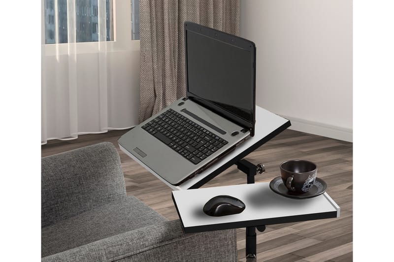 Morse Ståskrivebord 67 cm - Hvid/Sort - Møbler - Borde - Kontorbord - Skrivebord - hæve-sænke-bord