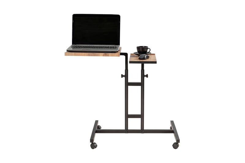 Morse Ståskrivebord 67 cm - Træ/natur/Sort - Møbler - Borde - Kontorbord - Skrivebord - hæve-sænke-bord