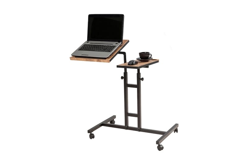 Morse Ståskrivebord 67 cm - Træ/natur/Sort - Møbler - Borde - Kontorbord - Skrivebord - hæve-sænke-bord