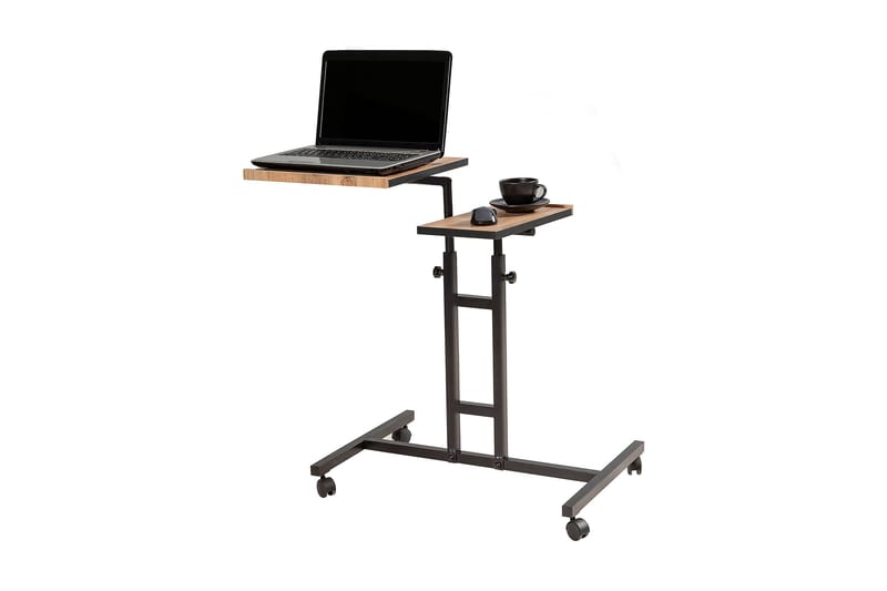 Morse Ståskrivebord 67 cm - Træ/natur/Sort - Møbler - Borde - Kontorbord - Skrivebord - hæve-sænke-bord