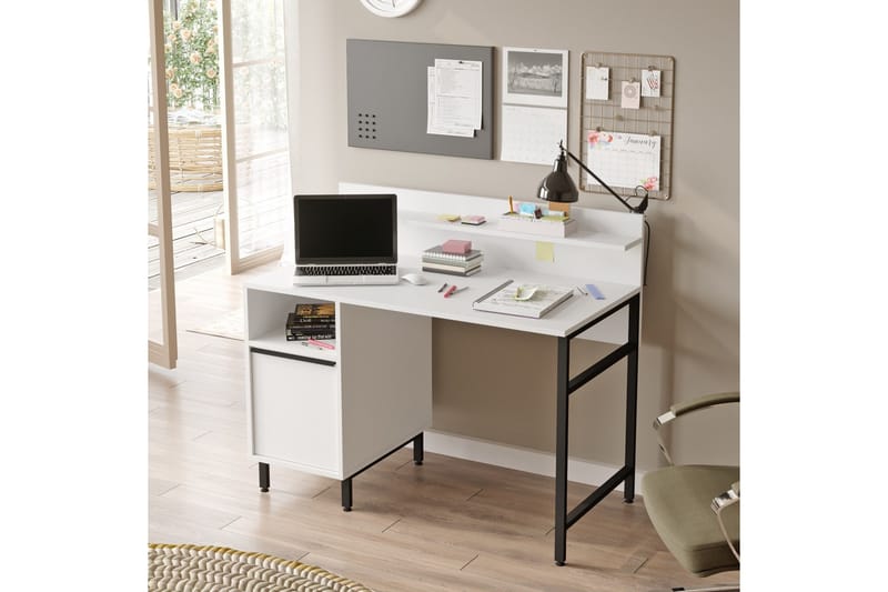 Munetoki Skrivebord 120 cm - Hvid - Møbler - Borde - Kontorbord - Skrivebord