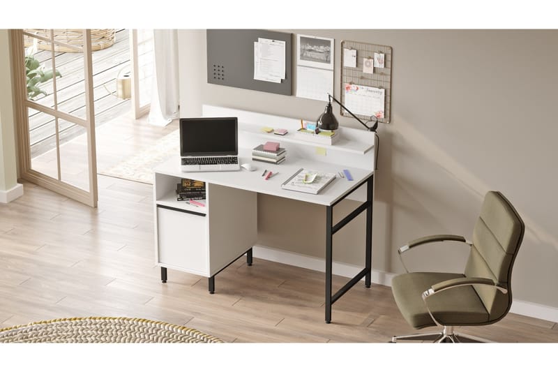 Munetoki Skrivebord 120 cm - Hvid - Møbler - Borde - Kontorbord - Skrivebord