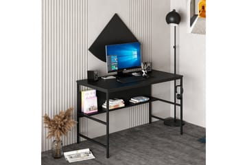 Nafe Skrivebord 120 cm - Sort - Møbler - Borde - Kontorbord - Skrivebord