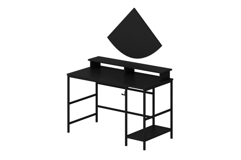 Nafe Skrivebord 120 cm - Sort - Møbler - Borde - Kontorbord - Skrivebord