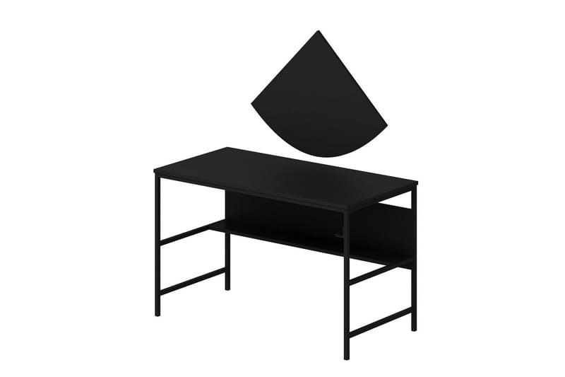 Nafe Skrivebord 120 cm - Sort - Møbler - Borde - Kontorbord - Skrivebord