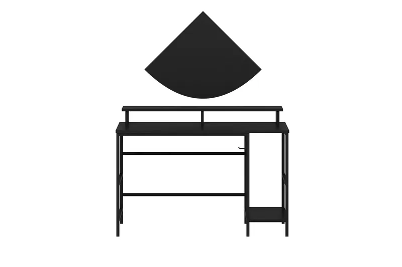 Nafe Skrivebord 120 cm - Sort - Møbler - Borde - Kontorbord - Skrivebord