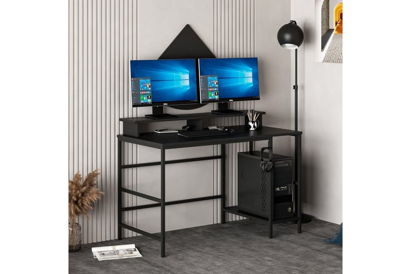 Nafe Skrivebord 120 cm - Sort - Møbler - Borde - Kontorbord - Skrivebord