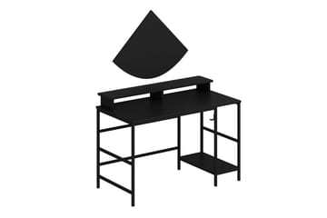 Nafe Skrivebord 120 cm - Sort - Møbler - Borde - Kontorbord - Skrivebord
