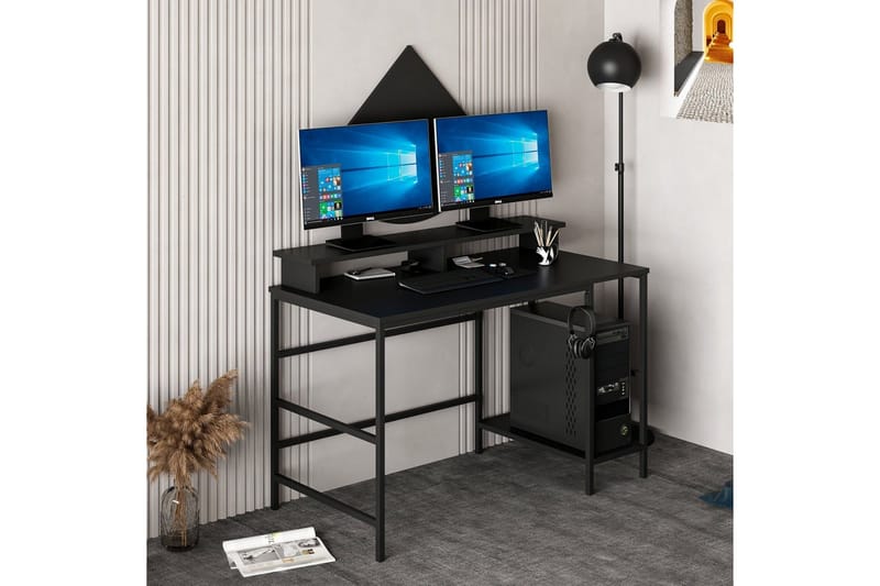 Nafe Skrivebord 120 cm - Sort - Møbler - Borde - Kontorbord - Skrivebord