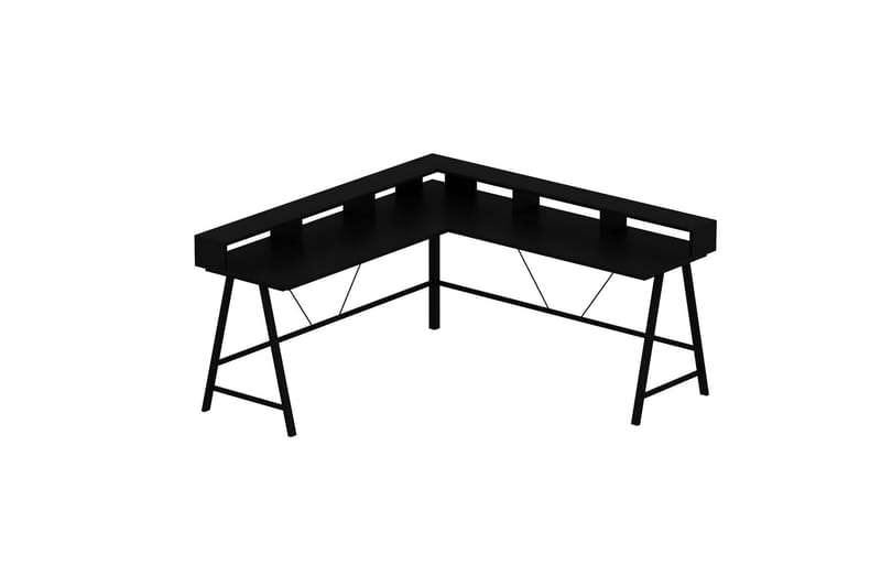 Nagender Hjørneskrivebord - Sort - Møbler - Borde - Kontorbord - Skrivebord - hjørneskrivebord