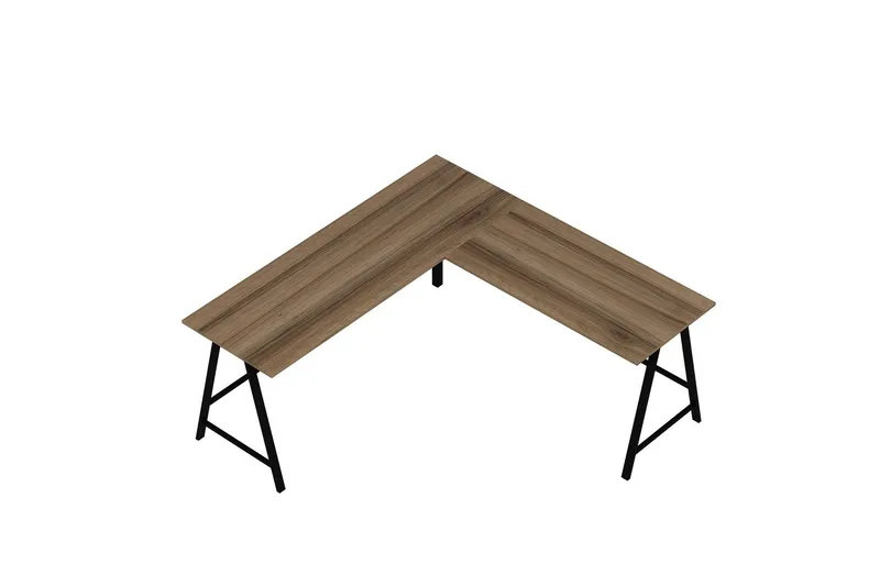 Nagender Skrivebord 180 cm - Brun - Møbler - Borde - Kontorbord - Skrivebord