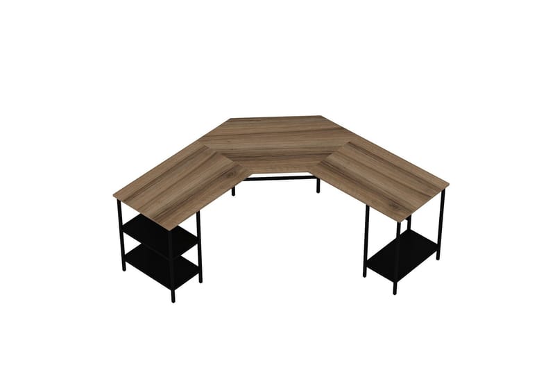 Naina Skrivebord 180 cm - Brun - Møbler - Borde - Kontorbord - Skrivebord