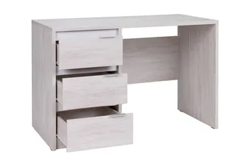 Najera Skrivebord 120 cm med Opbevaring 3 Skuffer - Brun/Sort - Møbler - Borde - Kontorbord - Skrivebord