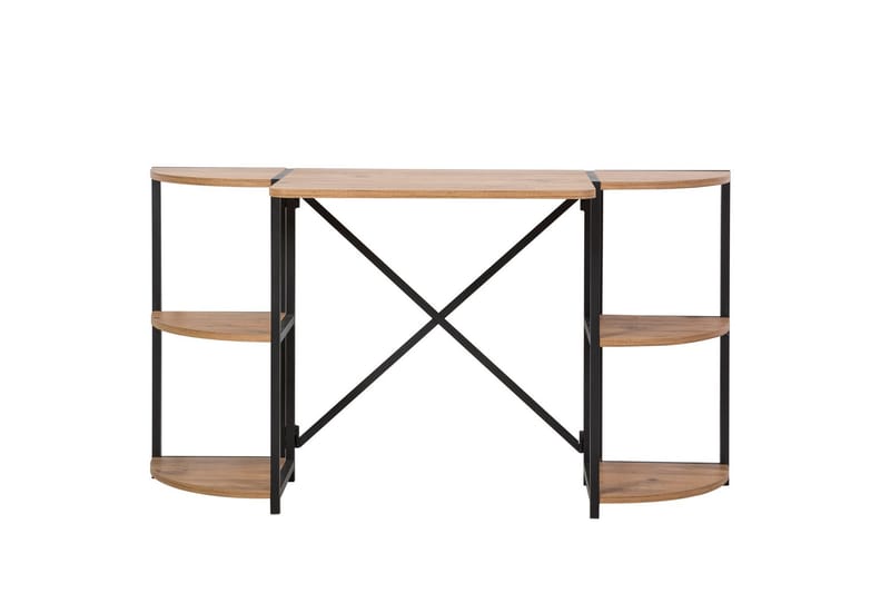 Narang Skrivebord 138 cm - Brun/Sort - Møbler - Borde - Kontorbord - Skrivebord