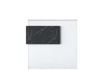 Naruto Skrivebord 110 cm - Marmor/Hvid - Møbler - Borde - Kontorbord - Skrivebord
