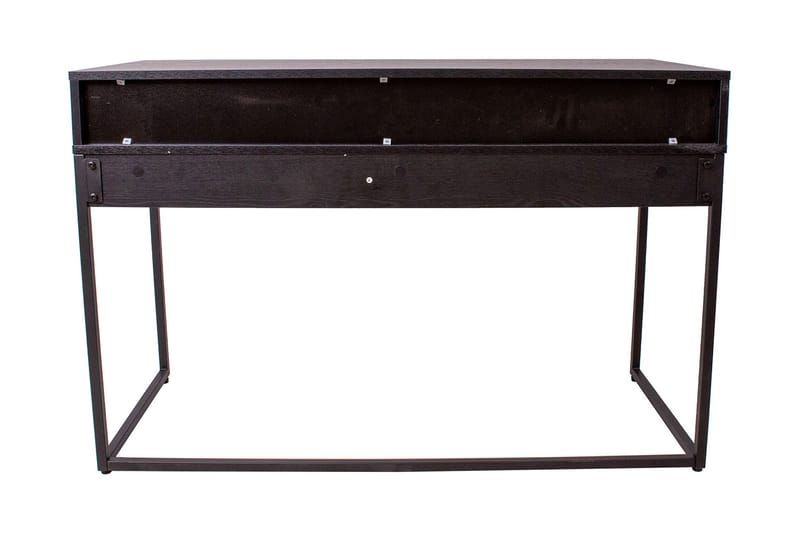 Nauerna Skrivebord 120 cm med Opbevaring 2 Skuffer - Egefarvet/Sort - Møbler - Borde - Kontorbord - Skrivebord
