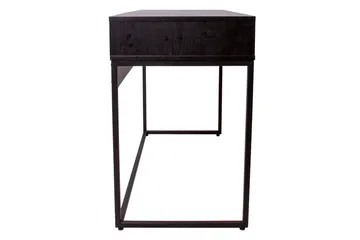 Nauerna Skrivebord 120 cm med Opbevaring 2 Skuffer - Egefarvet/Sort - Møbler - Borde - Kontorbord - Skrivebord