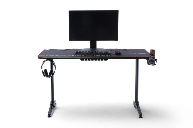 Nonya 2 Gaming Skrivebord 140 cm - Sort - Skrivebord - Computerbord